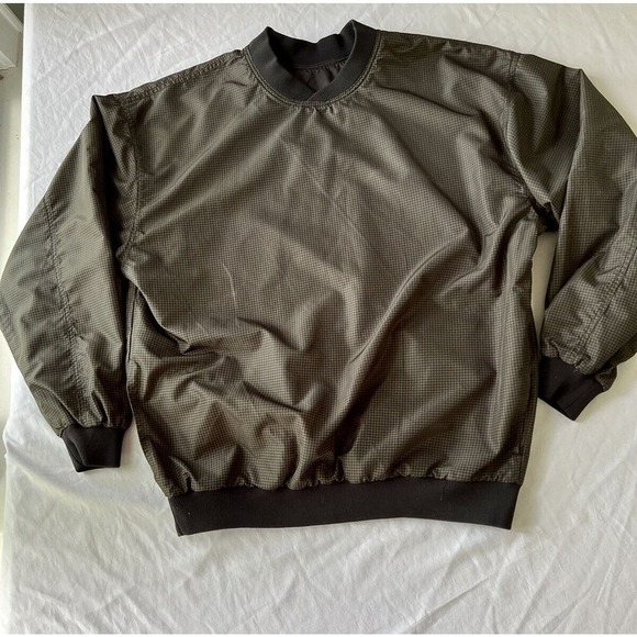 Vintage Highlander Windwear Mens Gorpcore Golf Jacket Pullover LG Reversible - Picture 3 of 6